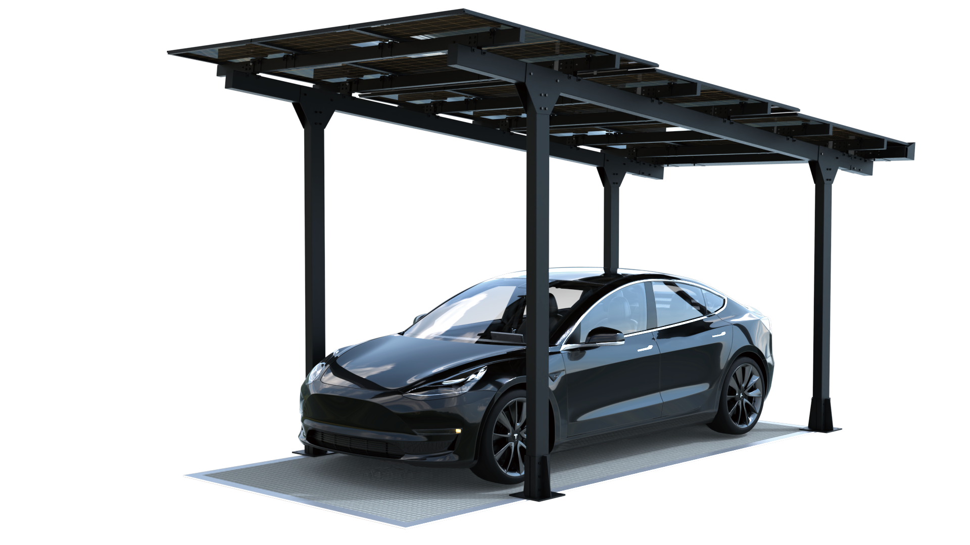 CARINA Single carport product render