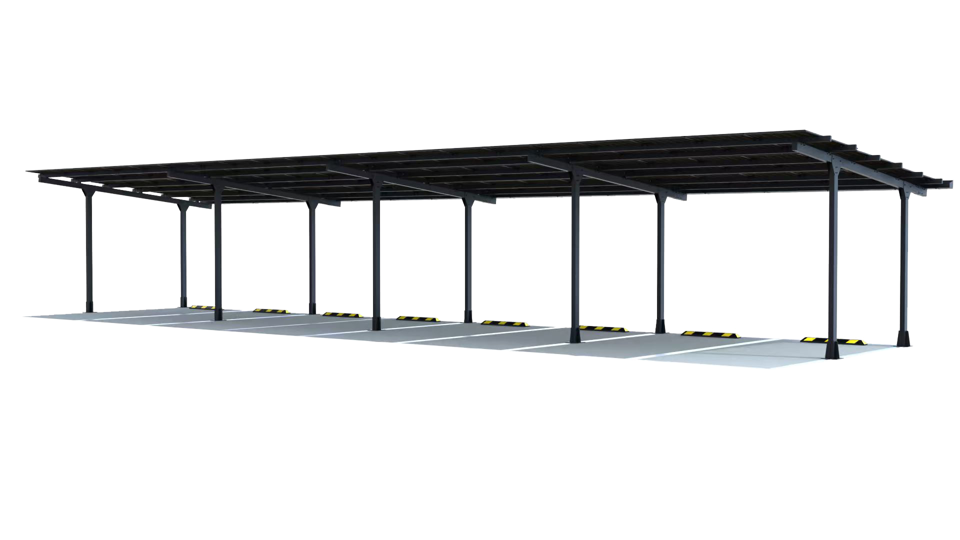 STRIX 8 bays solar carport product visualisation